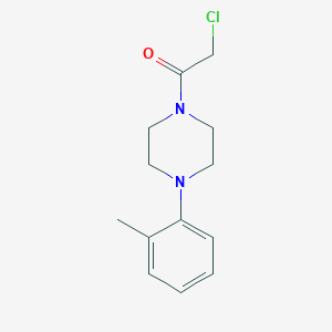 molecular formula C13H17ClN2O B1351824 2-Chloro-1-(4-o-tolylpiperazin-1-yl)ethanone CAS No. 60121-79-1