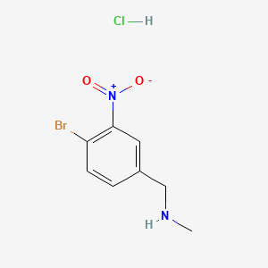 [(4-Bromo-3-nitrophenyl)methyl](methyl)aminehydrochloride