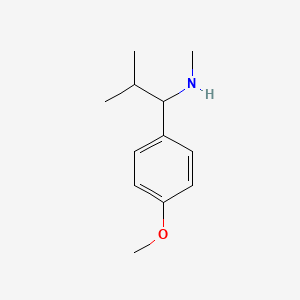 molecular formula C12H19NO B1351826 1-(4-methoxyphenyl)-N,2-dimethylpropan-1-amine CAS No. 881486-12-0