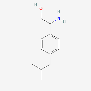 molecular formula C12H19NO B13518268 I(2)-Amino-4-(2-methylpropyl)benzeneethanol CAS No. 1094627-43-6