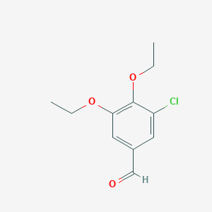 molecular formula C11H13ClO3 B1351827 3-氯-4,5-二乙氧基苯甲醛 CAS No. 110732-06-4