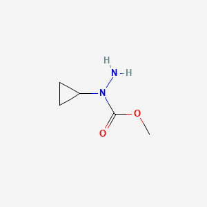 molecular formula C5H10N2O2 B13518273 N-cyclopropylmethoxycarbohydrazide 