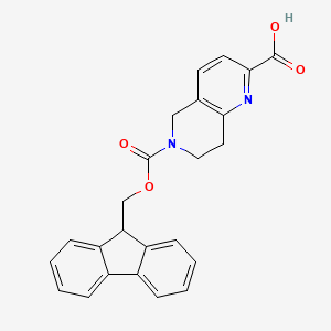 6-(((9H-Fluoren-9-yl)methoxy)carbonyl)-5,6,7,8-tetrahydro-1,6-naphthyridine-2-carboxylic acid