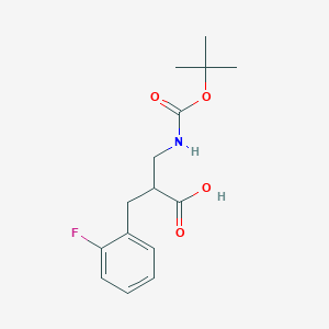 (R)-2-(Tert-butoxycarbonylamino-methyl)-3-(2-fluoro-phenyl)-propionic acid