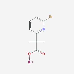 molecular formula C9H9BrKNO2 B13518297 Potassium 2-(6-bromopyridin-2-yl)-2-methylpropanoate 