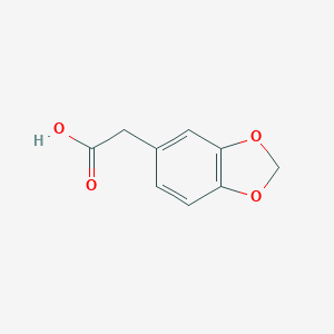 molecular formula C9H8O4 B135183 3,4-亚甲二氧基苯乙酸 CAS No. 2861-28-1