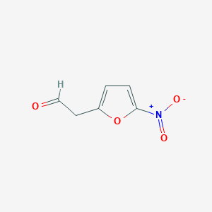 molecular formula C6H5NO4 B13518313 2-(5-Nitrofuran-2-yl)acetaldehyde 