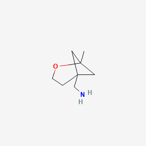 molecular formula C8H15NO B13518322 (1-Methyl-2-oxabicyclo[3.1.1]heptan-5-yl)methanamine 