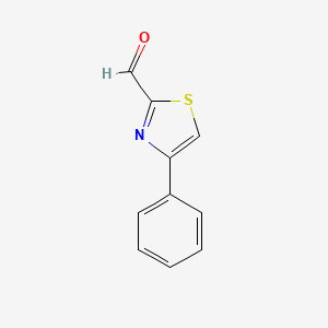 molecular formula C10H7NOS B1351833 4-Phenyl-1,3-thiazole-2-carbaldehyde CAS No. 75390-44-2