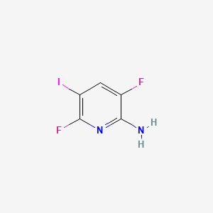 molecular formula C5H3F2IN2 B13518341 3,6-Difluoro-5-iodopyridin-2-amine CAS No. 2866322-09-8