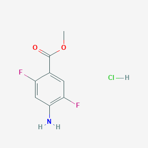 molecular formula C8H8ClF2NO2 B13518349 Methyl 4-amino-2,5-difluorobenzoate hydrochloride 