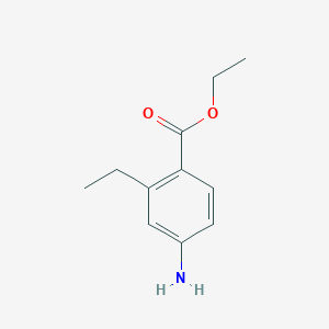 molecular formula C11H15NO2 B13518357 Ethyl 4-amino-2-ethylbenzoate 