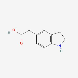 2-(2,3-dihydro-1H-indol-5-yl)acetic acid