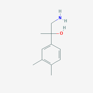 molecular formula C11H17NO B13518369 1-Amino-2-(3,4-dimethylphenyl)propan-2-ol 