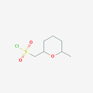 (6-Methyloxan-2-yl)methanesulfonyl chloride