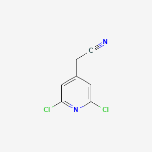 molecular formula C7H4Cl2N2 B13518379 2-(2,6-Dichloropyridin-4-yl)acetonitrile CAS No. 1227571-03-0