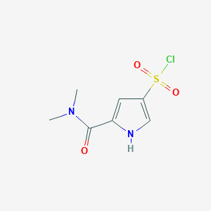 5-(dimethylcarbamoyl)-1H-pyrrole-3-sulfonyl chloride