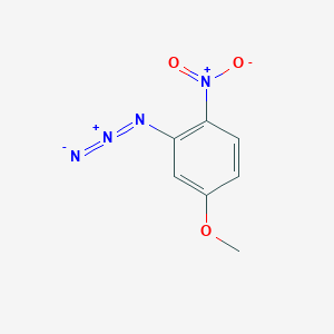 molecular formula C7H6N4O3 B13518420 2-Azido-4-methoxy-1-nitrobenzene 