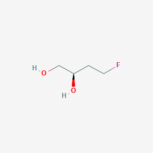 molecular formula C4H9FO2 B13518435 (2R)-4-fluorobutane-1,2-diol 