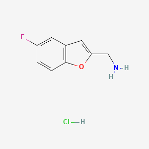 1-(5-Fluoro-1-benzofuran-2-yl)methanaminehydrochloride