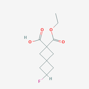 2-(Ethoxycarbonyl)-6-fluorospiro[3.3]heptane-2-carboxylic acid