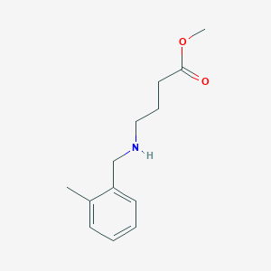 molecular formula C13H19NO2 B13518475 Methyl 4-((2-methylbenzyl)amino)butanoate 