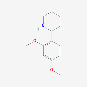 molecular formula C13H19NO2 B1351848 2-(2,4-Dimethoxyphenyl)piperidine CAS No. 383128-01-6
