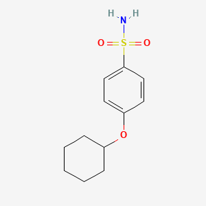 molecular formula C12H17NO3S B13518481 4-(Cyclohexyloxy)benzenesulfonamide 