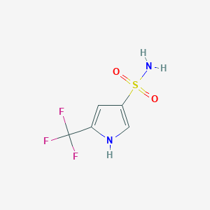 5-(trifluoromethyl)-1H-pyrrole-3-sulfonamide