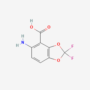 5-Amino-2,2-difluoro-1,3-dioxaindane-4-carboxylic acid