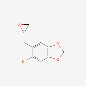 5-Bromo-6-[(oxiran-2-yl)methyl]-2H-1,3-benzodioxole