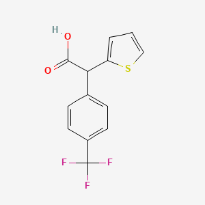 molecular formula C13H9F3O2S B1351851 2-(2-噻吩基)-2-[4-(三氟甲基)苯基]乙酸 CAS No. 885950-82-3