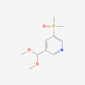 3-(Dimethoxymethyl)-5-(dimethylphosphoryl)pyridine