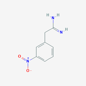 molecular formula C8H9N3O2 B13518553 2-(3-Nitrophenyl)acetimidamide 