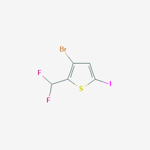 3-Bromo-2-(difluoromethyl)-5-iodothiophene