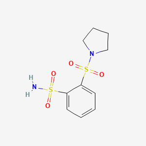 molecular formula C10H14N2O4S2 B13518606 2-(Pyrrolidin-1-ylsulfonyl)benzenesulfonamide 