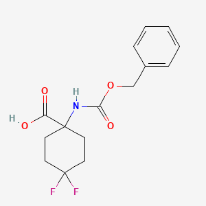 1-{[(Benzyloxy)carbonyl]amino}-4,4-difluorocyclohexane-1-carboxylic acid