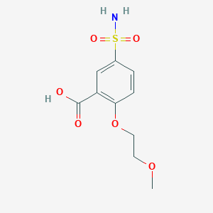 2-(2-Methoxyethoxy)-5-sulfamoylbenzoic acid