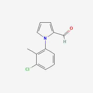 molecular formula C12H10ClNO B1351867 1-(3-chloro-2-methylphenyl)-1H-pyrrole-2-carbaldehyde CAS No. 299165-40-5