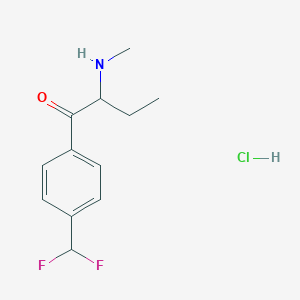 1-[4-(Difluoromethyl)phenyl]-2-(methylamino)butan-1-one hydrochloride