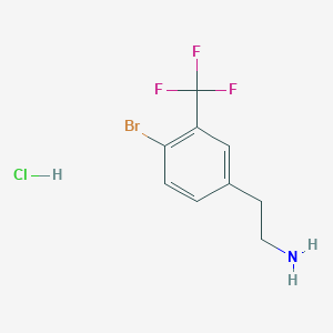 2-[4-Bromo-3-(trifluoromethyl)phenyl]ethan-1-amine hydrochloride