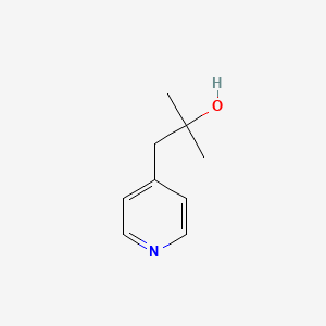 molecular formula C9H13NO B13518688 2-Methyl-1-(pyridin-4-yl)propan-2-ol 