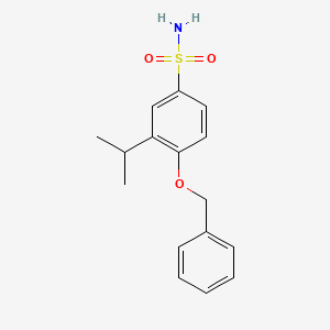 molecular formula C16H19NO3S B13518725 4-(Benzyloxy)-3-isopropylbenzenesulfonamide 