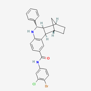 (1S,2R,10S,11S,12R)-N-(4-bromo-3-chlorophenyl)-10-phenyl-9-azatetracyclo[10.2.1.02,11.03,8]pentadeca-3(8),4,6-triene-5-carboxamide