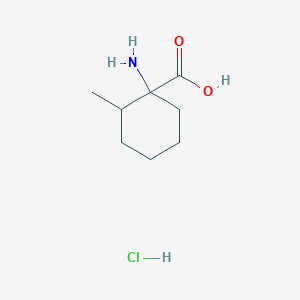 molecular formula C8H16ClNO2 B13518744 1-Amino-2-methylcyclohexane-1-carboxylic acid hydrochloride 