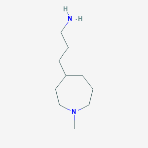 molecular formula C10H22N2 B13518746 3-(1-Methylazepan-4-yl)propan-1-amine 