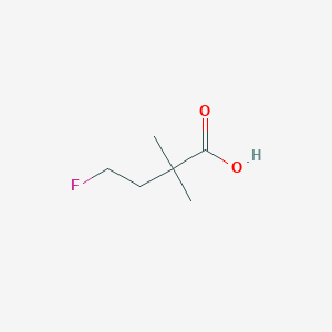 molecular formula C6H11FO2 B13518754 4-Fluoro-2,2-dimethylbutanoic acid 