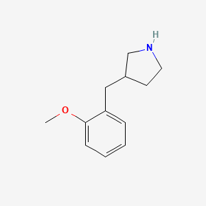 molecular formula C12H17NO B1351876 3-(2-甲氧基苄基)吡咯烷 CAS No. 191800-50-7
