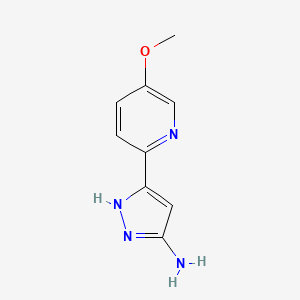 5-(5-Methoxy-2-pyridinyl)-1h-pyrazol-3-amine