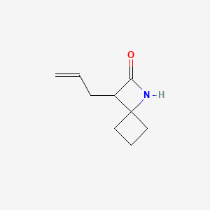 molecular formula C9H13NO B13518770 3-(Prop-2-en-1-yl)-1-azaspiro[3.3]heptan-2-one 